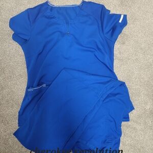 Cherokee Revolution Blue Scrub Set